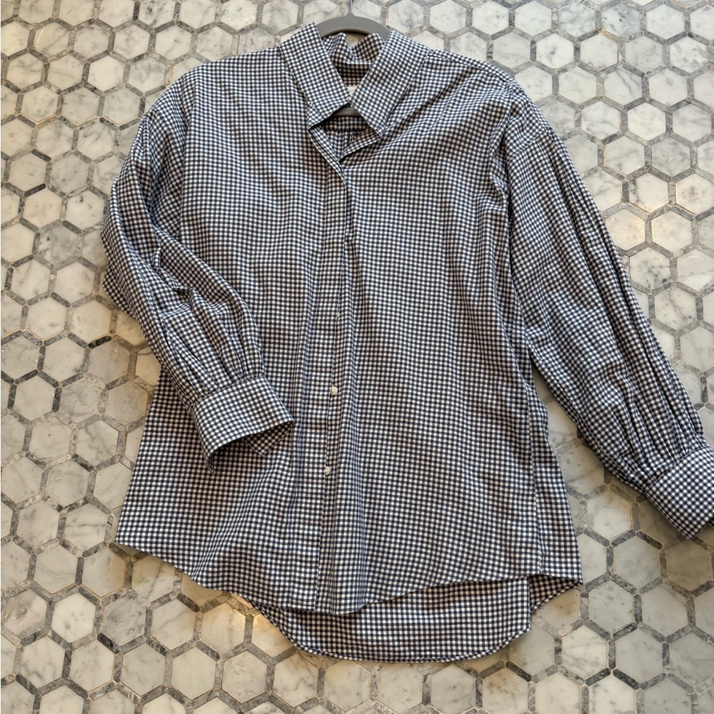 Ann Mashburn Mirabella brushed cotton button down